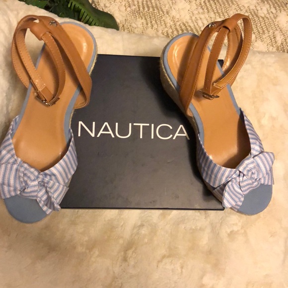 🔥SALE🔥Nautica Coffret Curia Wedge Sandals - Picture 1 of 6
